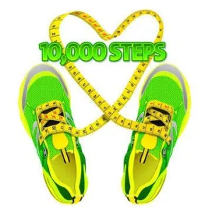 10K Steps Stickers 2" X 2" - Pack of 100