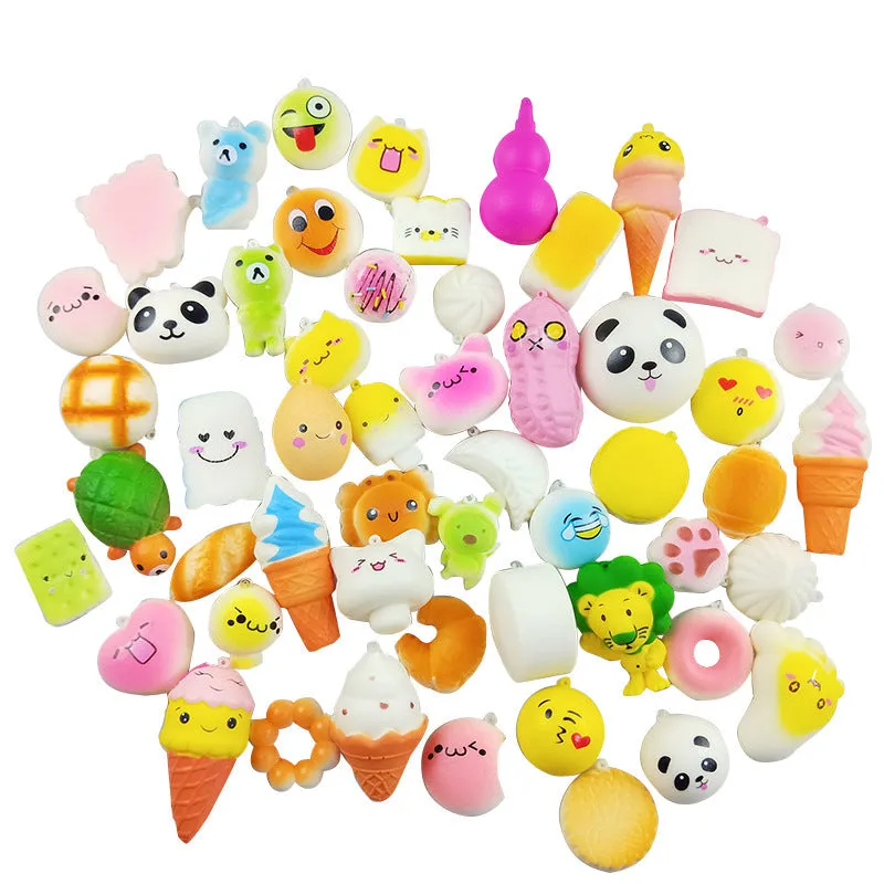 10pcs Decompression toy bread artificial decompression toy artificial rebound for children and adultsc