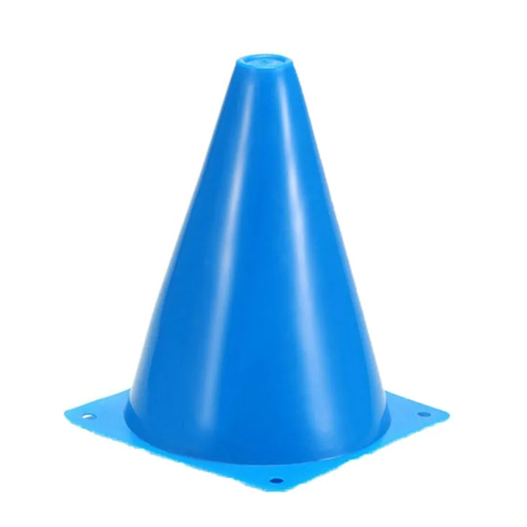 2 PCS Football Obstacle Sign Tube Thickening Road Block Cone without Hole, Size: 18 x 14cm(Blue)