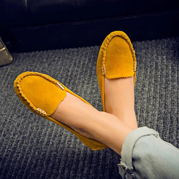 2017 Spring Summer Women Casual Shoes Solid Slip-On Women Flats Loafers Comfortable Women Flat Shoes Colorful DT81