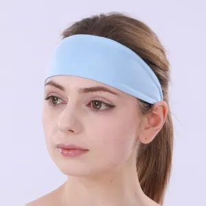 3 PCS Cold Feeling Sports Hairband Fitness Sweat-absorbing Belt(624 Light Blue)