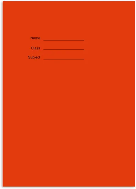 A4 White Paper Exercise Book 10 mm Squared- 48 Pages