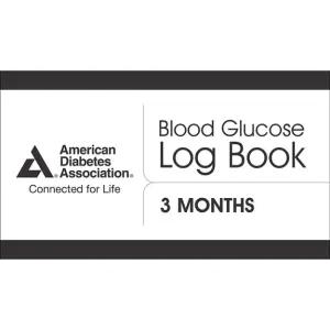 ADA Blood Glucose Log Book