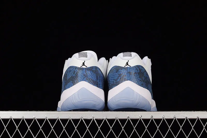 AIR JORDAN 11 RETRO LOW NAVY SNAKESKIN 2019 WHITE/BLACK