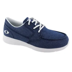 Apex X2240W Women's Moc Toe Lace Canvas In Navy