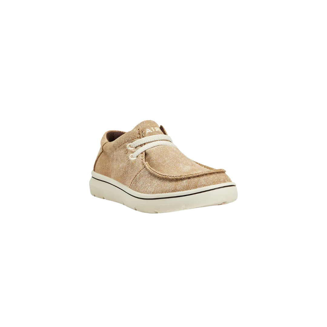 Ariat Kid's Hilo Washed Tan Canvas Shoes