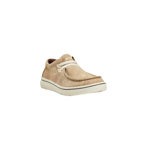 Ariat Kid's Hilo Washed Tan Canvas Shoes