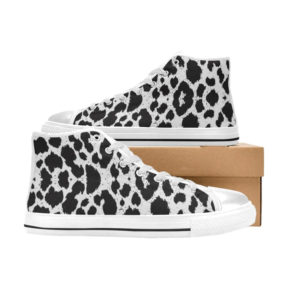 Big Leopard High Top Women's Shoes