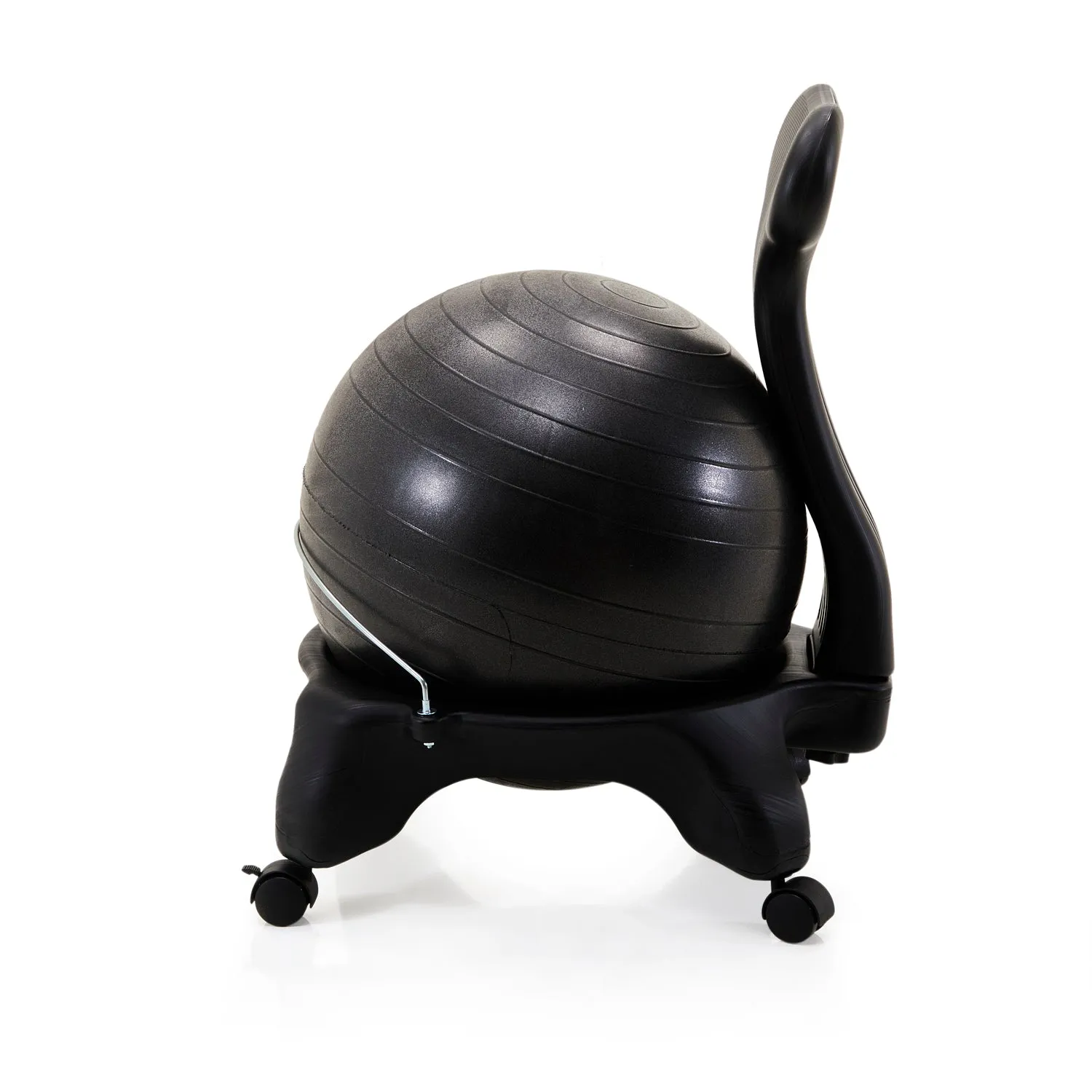 Black Exercise Ball & Seat