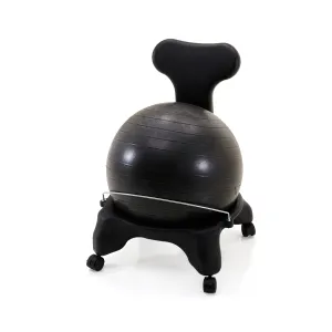 Black Exercise Ball & Seat