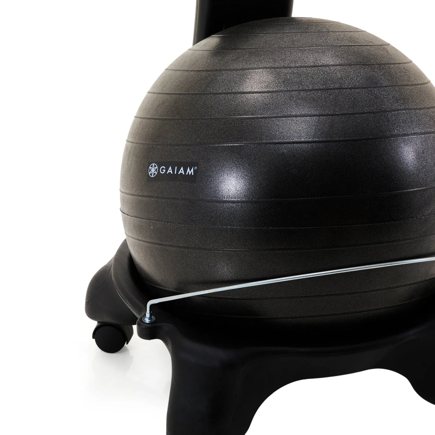 Black Exercise Ball & Seat