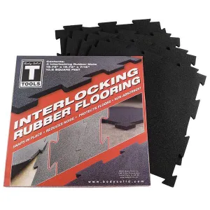 Body Solid Tools 10.8 sq ft Interlock Floor Matting