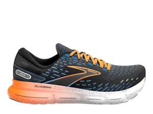 Brooks Glycerin 20 Mens Running Shoe (Black/Classic Blue/Orange)