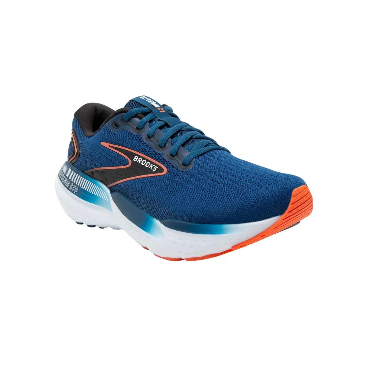 Brooks Glycerin GTS 21 Blue Orange Shoes SS24