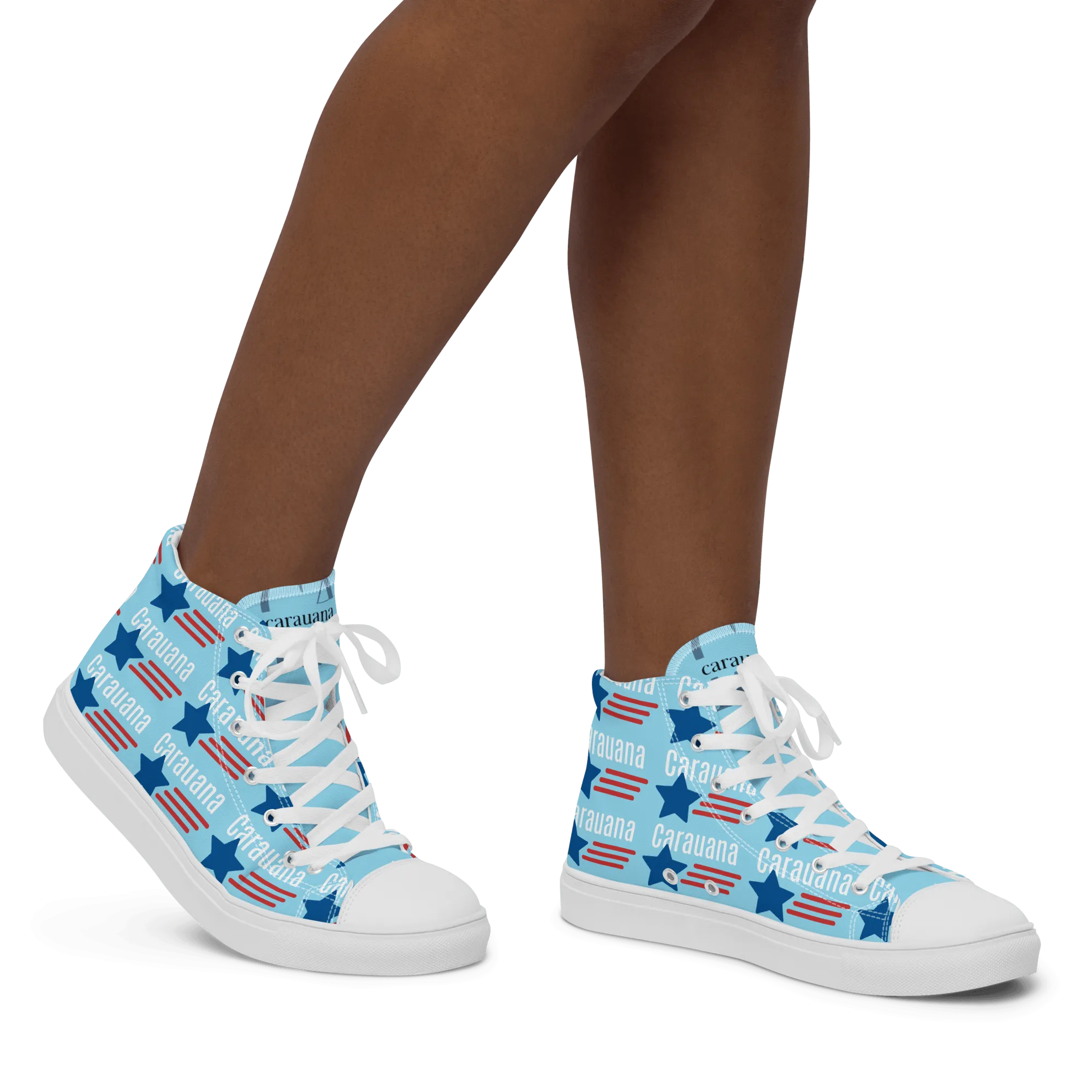 CARAUANA Hip Hop canvas shoes sky blue USA