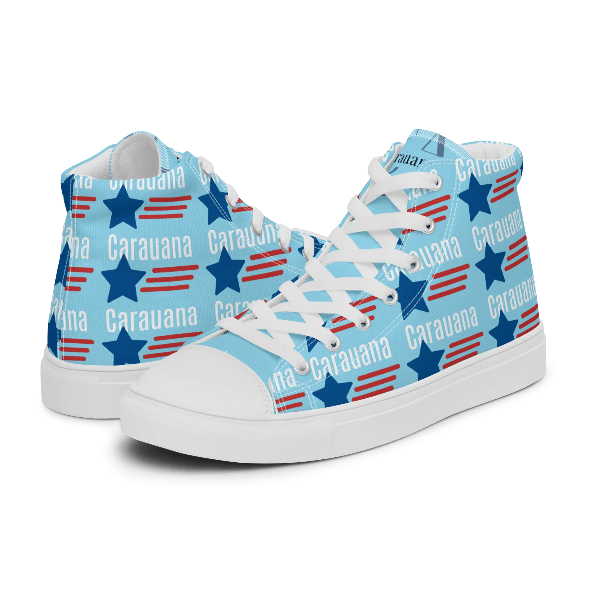 CARAUANA Hip Hop canvas shoes sky blue USA