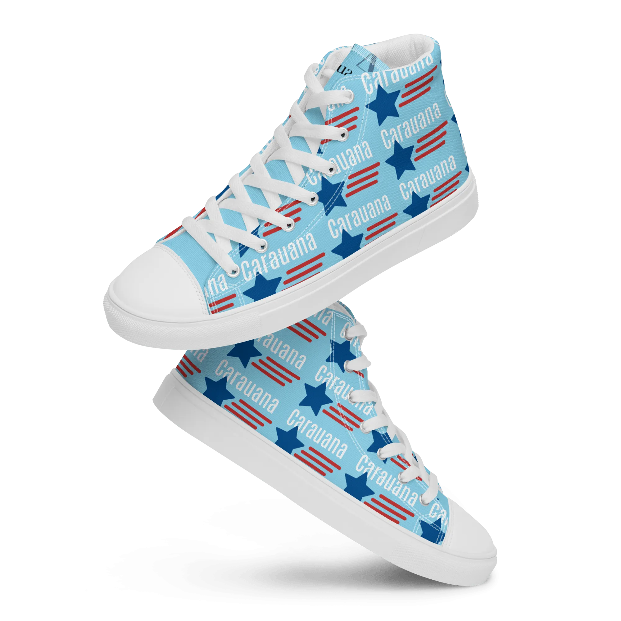 CARAUANA Hip Hop canvas shoes sky blue USA