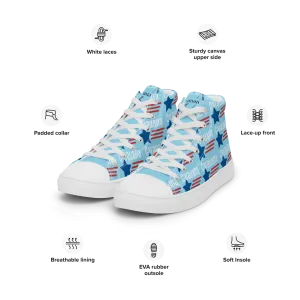 CARAUANA Hip Hop canvas shoes sky blue USA