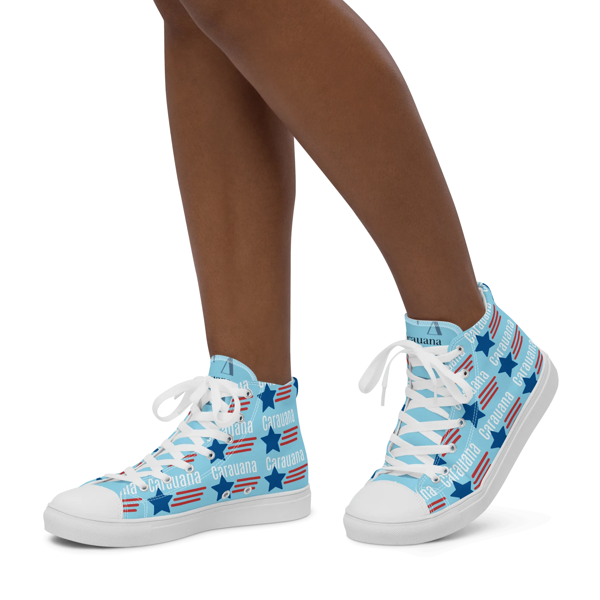 CARAUANA Hip Hop canvas shoes sky blue USA