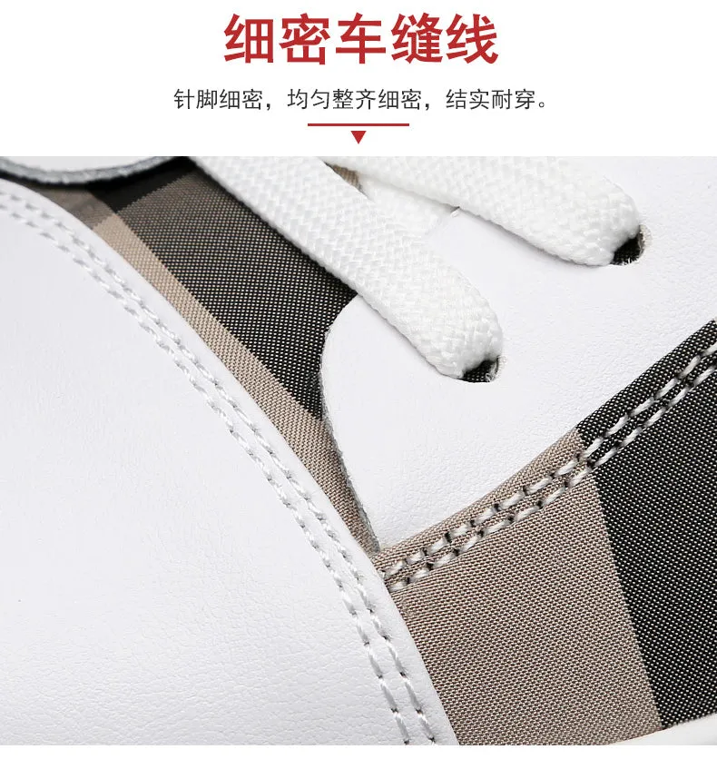 Casual Solid Pattern Breathable Lace-Up Sneakers