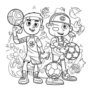 Children Fancy Colouring - Sports Ap4104