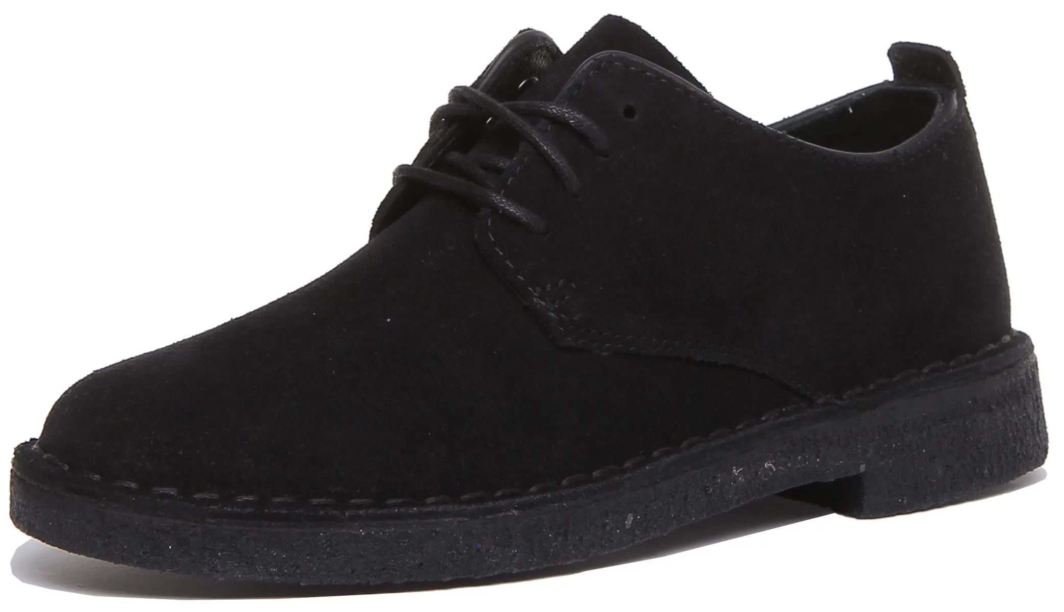 Clarks Originals Desert London In Black Suede