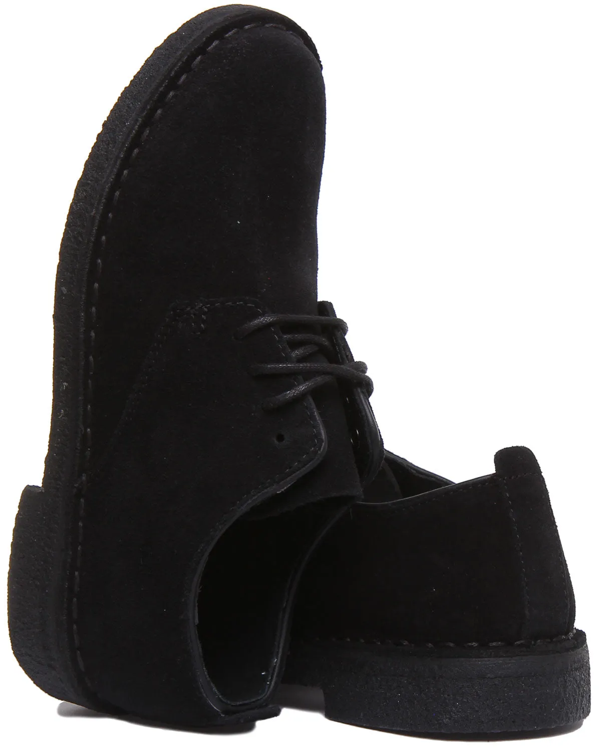 Clarks Originals Desert London In Black Suede