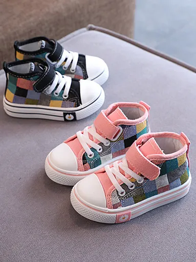 Color Blocks Canvas Sneakers by Liv and Mia