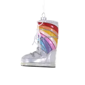 COMING SOON: Rainbow Moon Boot Ornament 4"