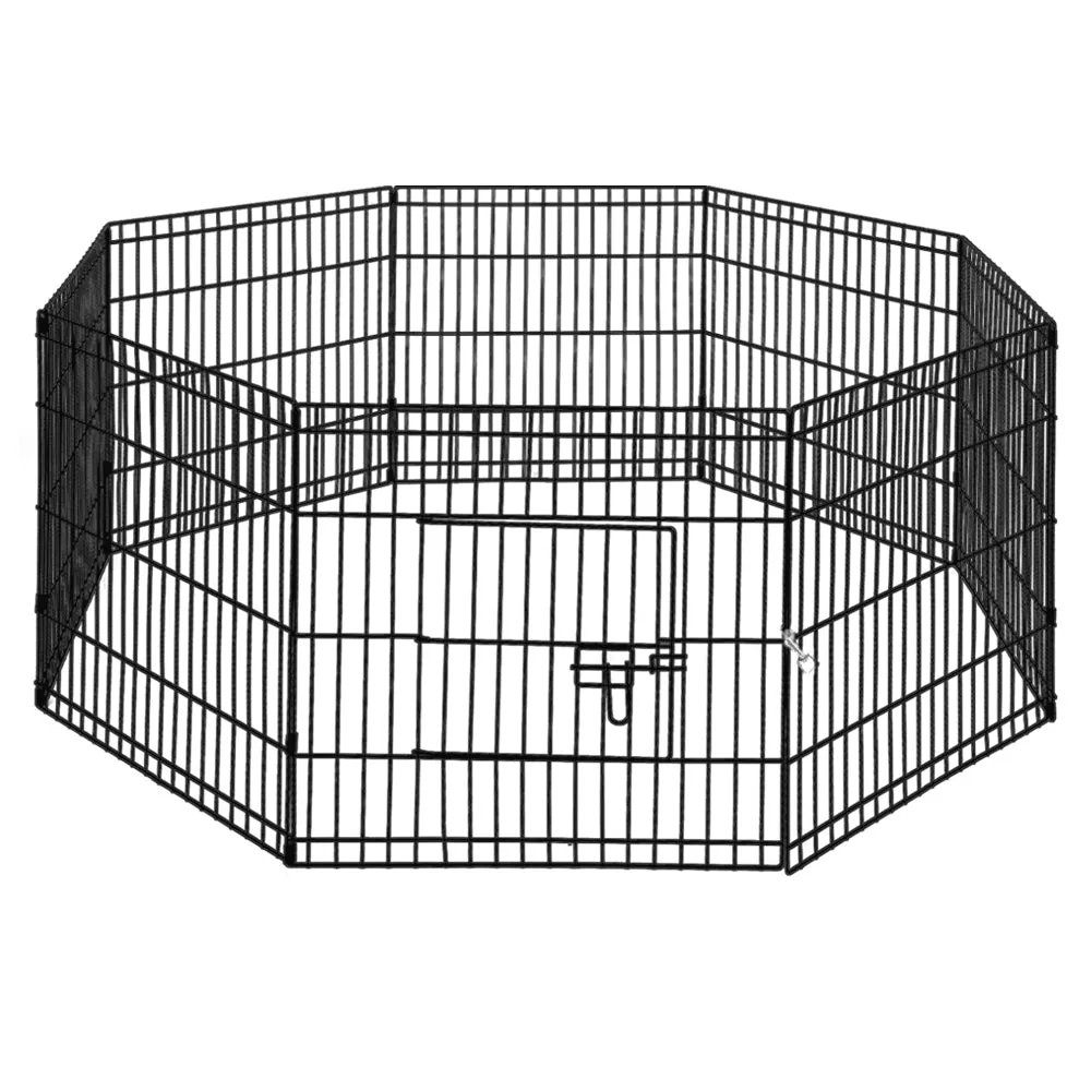 Durable 8-Panel Steel Pet Playpen Cage Enclosure, i.Pet