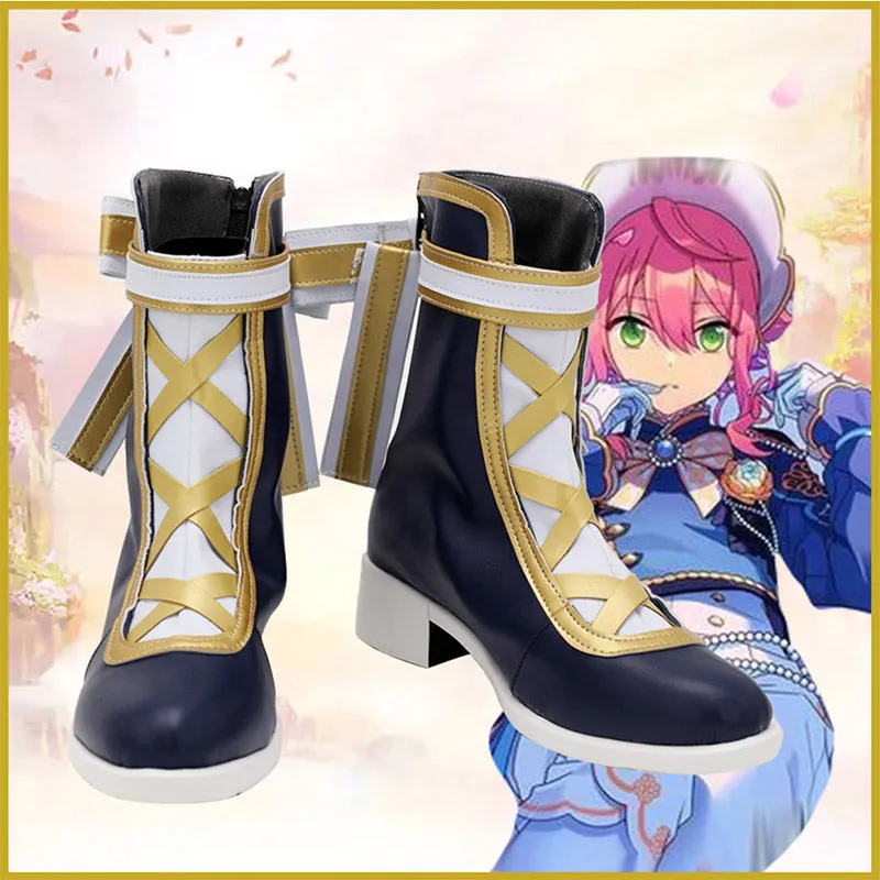 Ensemble Stars es2 Tomoe Hiyori Cosplay Shoes Boots Halloween Costumes Accessory Custom Made