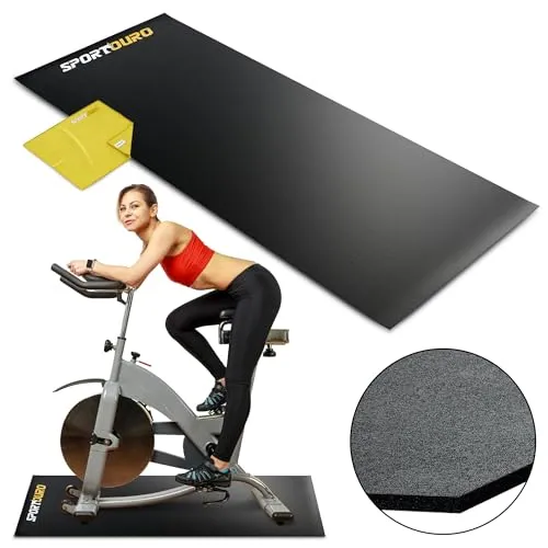 Exercise Bike Mat, Bike Trainer Mat, Stationary Bike Mat 30"x72" (76x183cm), Bike Matt Indoor Bike Mat Compatible with Peloton Bike Mat Under Bike, Treadmill Mat for Hardwood Floors Treadmill Pad