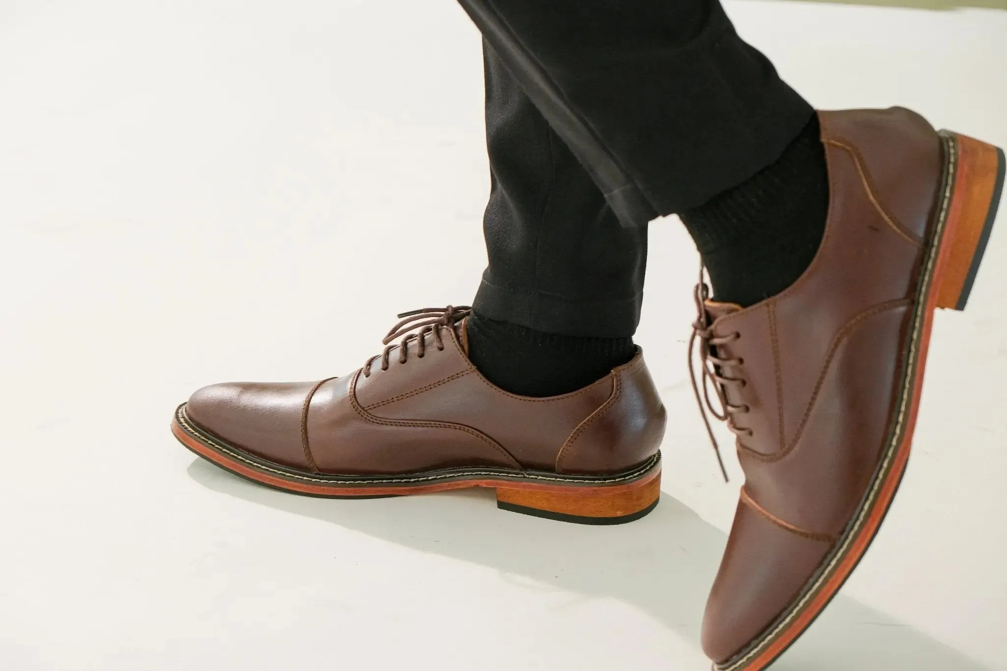 FELIX Cap Toe Plain Oxford - Walnut