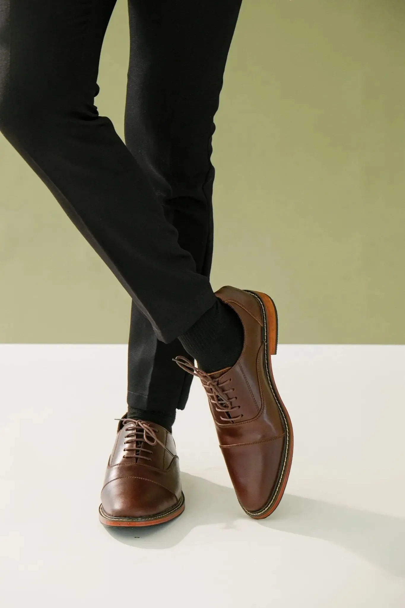 FELIX Cap Toe Plain Oxford - Walnut