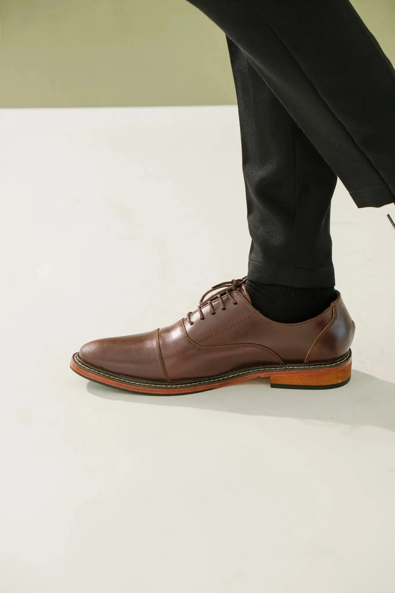 FELIX Cap Toe Plain Oxford - Walnut