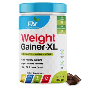 Floral Nutrition Weight Gainer Mass Gainer - 10g Protein, 78g Carbs, High Calories Added Vitamins, Minerals, Good fat, Digesting Weight Gainer Powder for Men & Women 0.5 Kg Rich Chocolate Flavor (10 Servings)