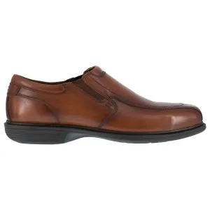 Florsheim Mens Brown Leather Loafers Dress Slip-On Work ST