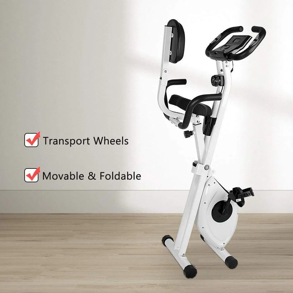 Foldable Fitness Bike 2-in-1 Upright and Recumbent Bike