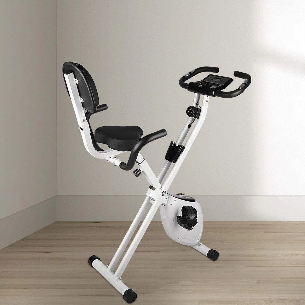 Foldable Fitness Bike 2-in-1 Upright and Recumbent Bike