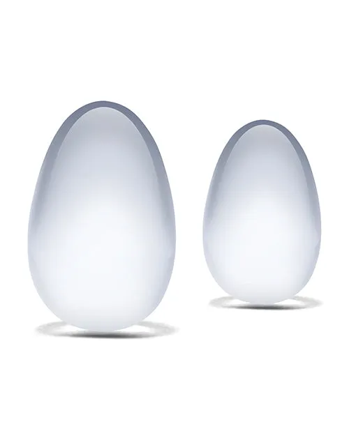 Glas 2 Pc Glass Yoni Eggs Set