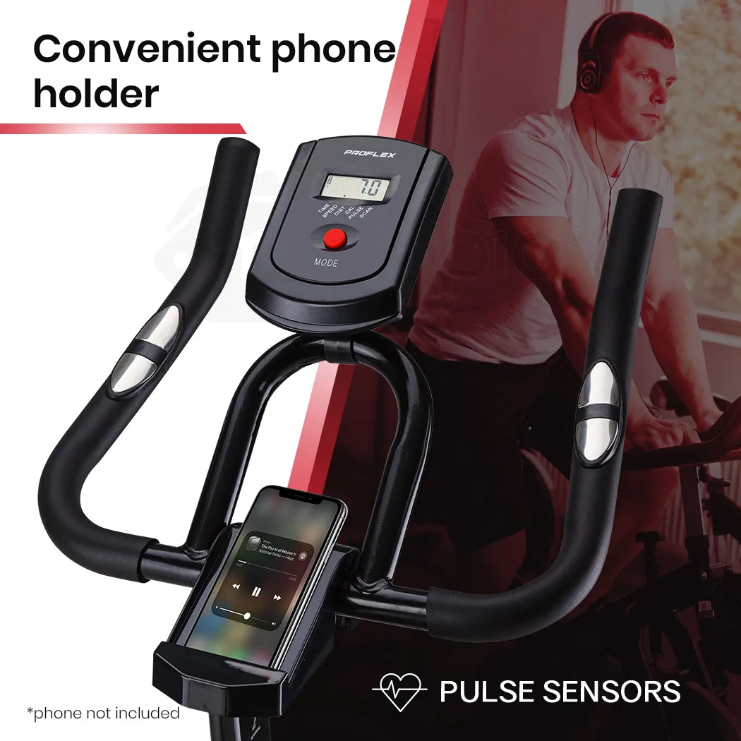 Heavy Flywheel Spin Bike w/ LCD Display & Phone Holder - Proflex