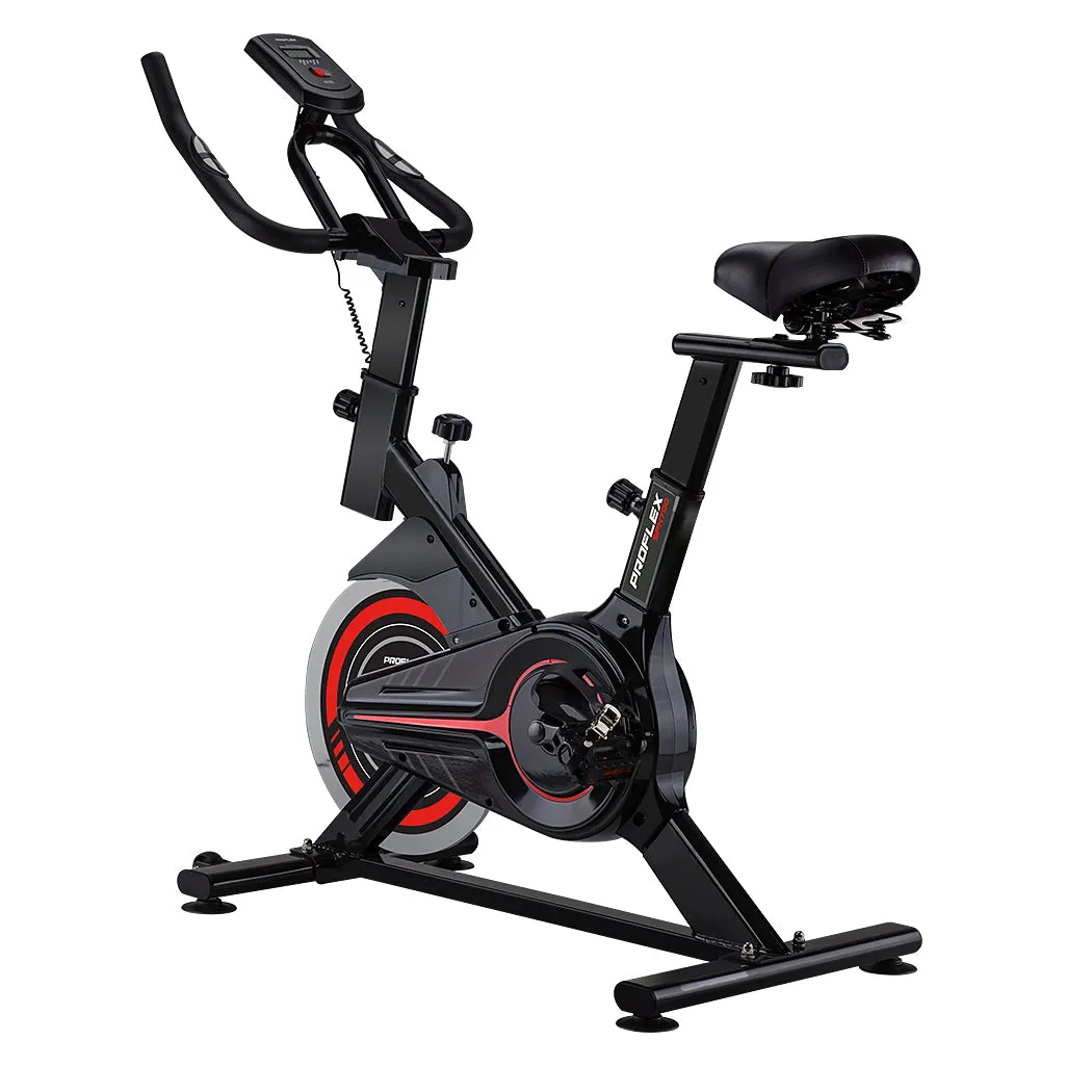 Heavy Flywheel Spin Bike w/ LCD Display & Phone Holder - Proflex