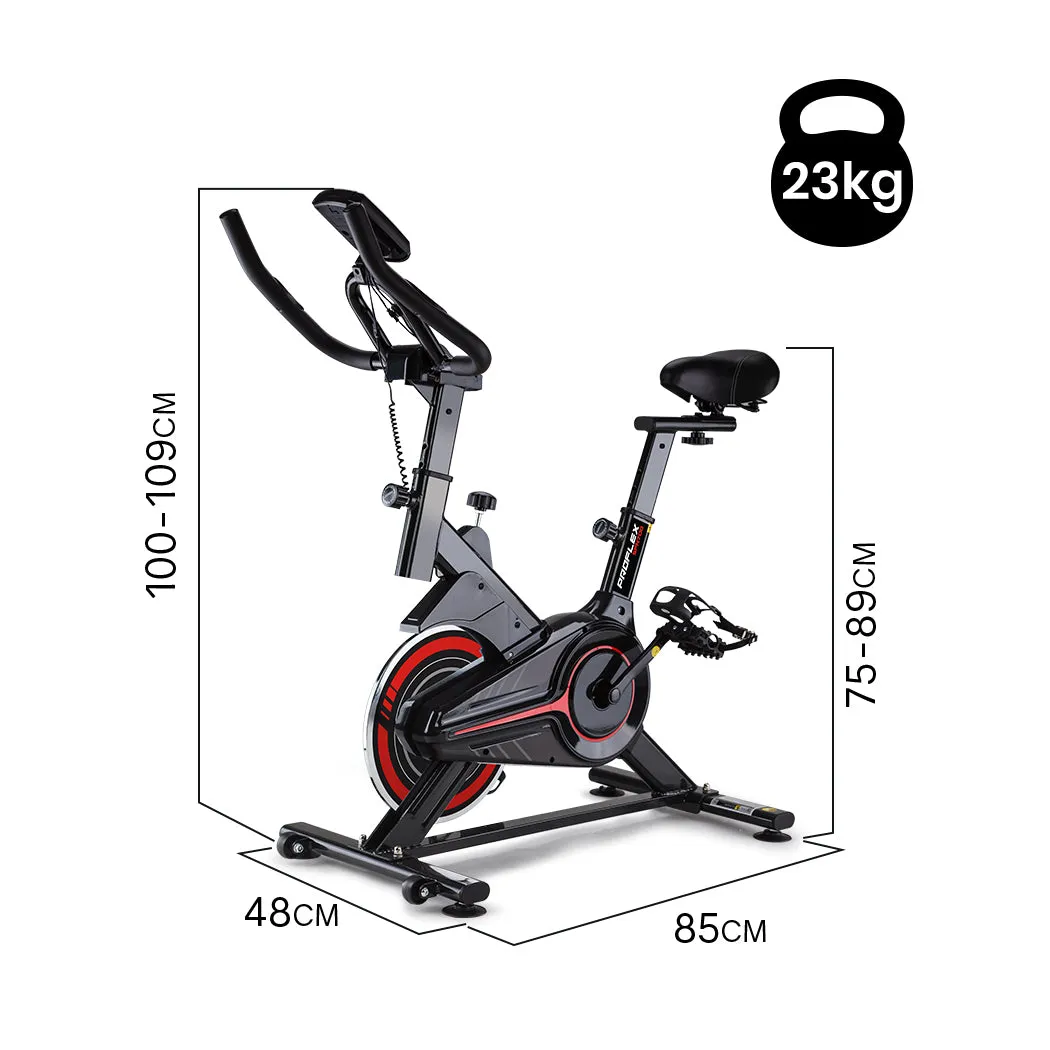 Heavy Flywheel Spin Bike w/ LCD Display & Phone Holder - Proflex