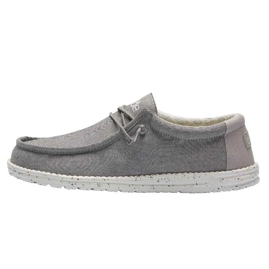 'Hey Dude' Men's Wally Chambray - Frost Grey