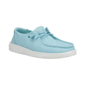 HEYDUDE Wendy Womens Canvas Shoe - Turquoise