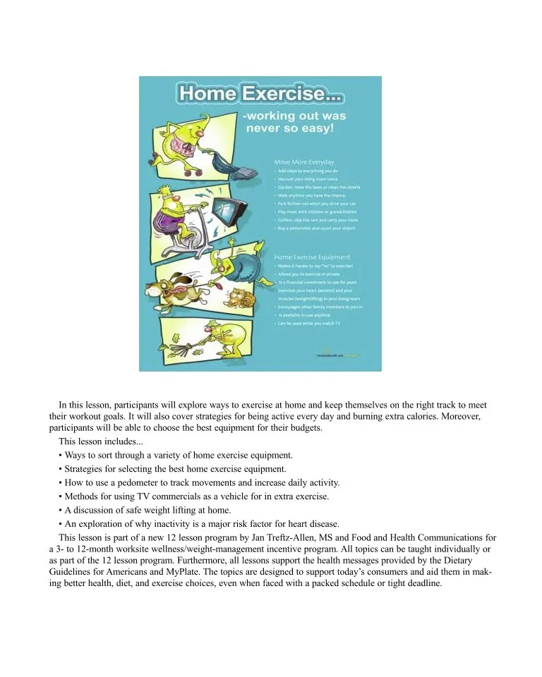 Holiday Exercise Poster