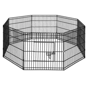 i.Pet 24" 8 Panel Dog Playpen Pet Fence Exercise Cage Enclosure Play Pen