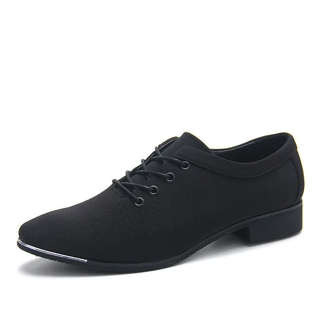 Italian Style Casual Canvas Formal Shoes