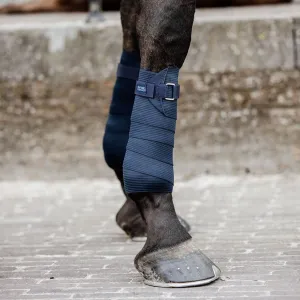 Kentucky Horsewear Elastic/Fleece Exercise Bandages - Navy