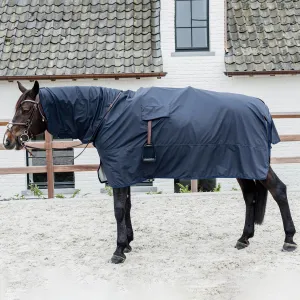 Kentucky Horsewear Hurricane Rain Coat with Stirrup Holes - Navy